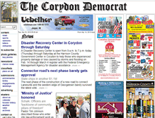 Tablet Screenshot of corydondemocrat.com